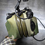Текстильні камуфляжні наліпки для Peltor ComTac XP, XPI, III, V, VI Multiсam, фото 4