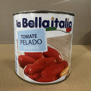 Томати очищені (помідори пелати) ТМ La Bella Italia (2,5 кг) Італія