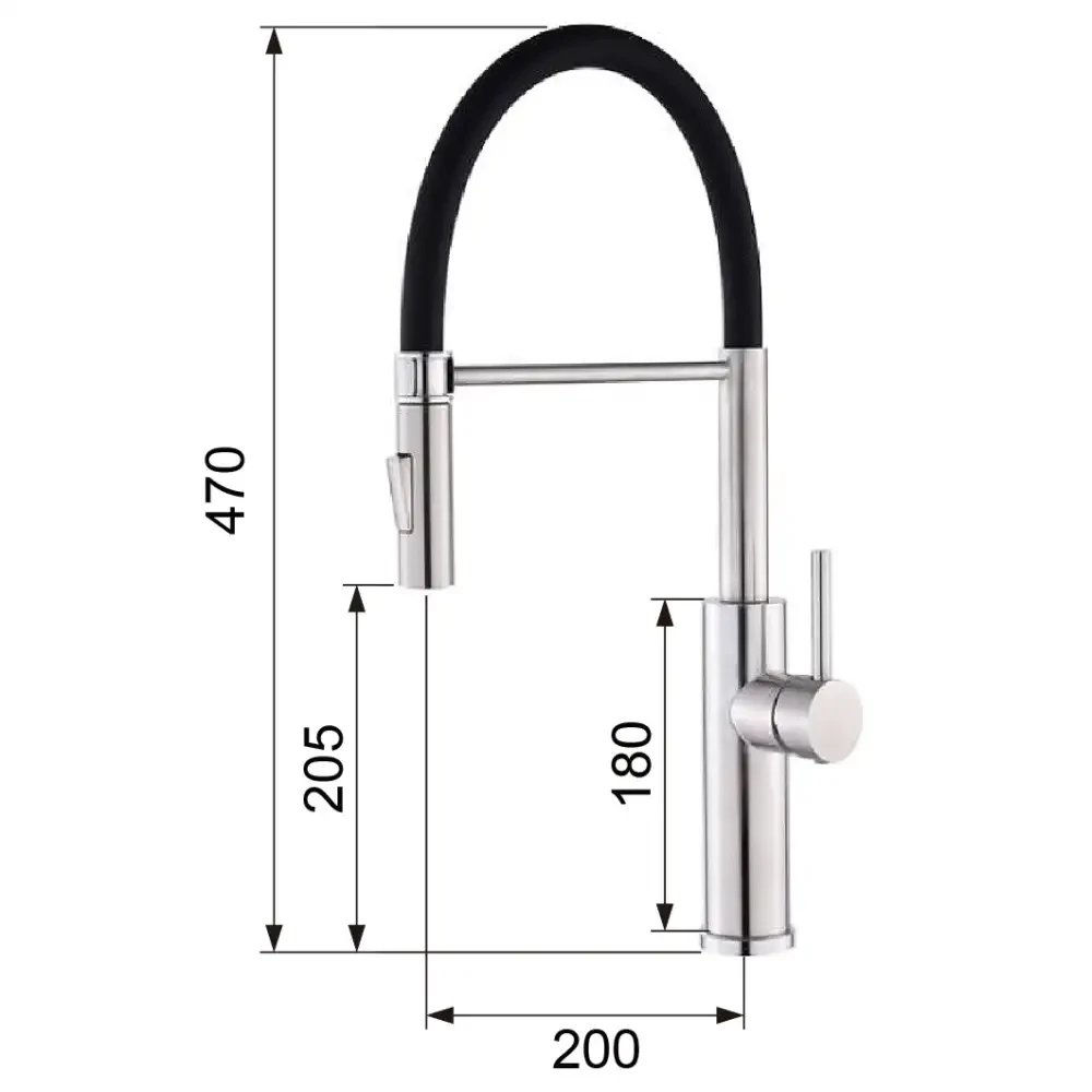 Змішувач KFF 08 BN 2F полірований нікель, фото 1