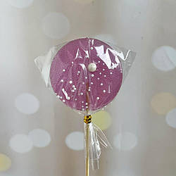 Льодяник цукровий круглий Фіолетовий