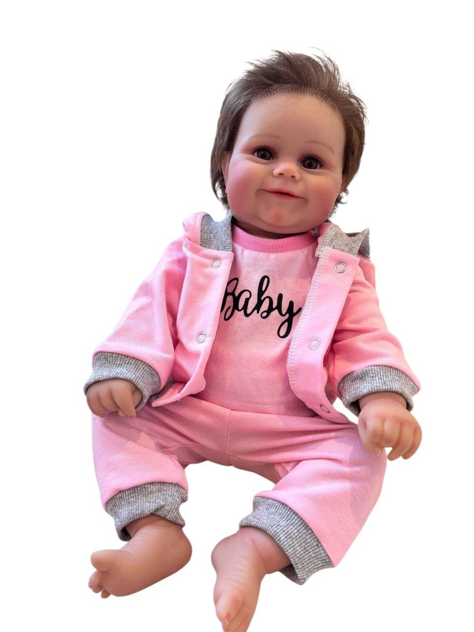 Одяг для ляльки Реборн / Reborn 50 см набір рожевий Baby 139, фото 1