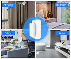 Розумний wi fi датчик сигналізація відкриття дверей та вікон Tuya Smart door window sensor Zigbee