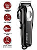 Машинка для стрижки волосся Gemei GM-805 10 Вт 4 насадки Чорний, фото 9