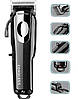 Машинка для стрижки волосся Gemei GM-805 10 Вт 4 насадки Чорний, фото 10