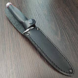 Ніж нескладний Витязь Хорь-2, 65Х13, піхви шкіряні, фото 5