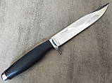 Ніж нескладний Витязь Хорь-2, 65Х13, піхви шкіряні, фото 6