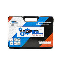 Набір інструмента 2в1 (набір 72 од + набір слюсарний 10 од) Profline 68111-105, фото 4