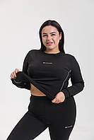 Жіноча термобілизна батал Columbia великих розмірів, чорна жіноча термобілизна на флісі батал великого розміру