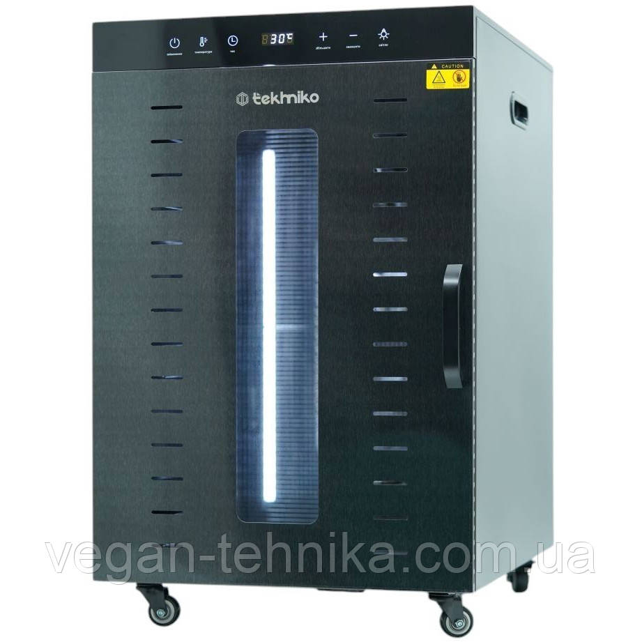 Комерційний дегідратор Tekhniko DH-16H-BK (16 лотків) – професійна сушарка для фруктів, овочів та м’яса, фото 1