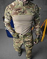 Штурмовая рубашка мультикам весна, тактическая рубашка убакс зсу, боевая рубашка убакс мультикам re301