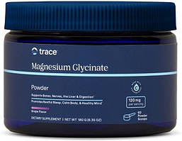Trace Minerals Magnesium Glycinate Powder Grape / Магній гліцинат смак винограду порошок 180 г