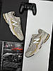 Чоловічі кросівки New Balance 860 v2 Grey Beige Gold бежеві Взуття Нью Беланс 860 шкіра сітка демісезон В'єтнам, фото 4