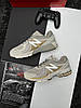 Чоловічі кросівки New Balance 860 v2 Grey Beige Gold бежеві Взуття Нью Беланс 860 шкіра сітка демісезон В'єтнам, фото 9