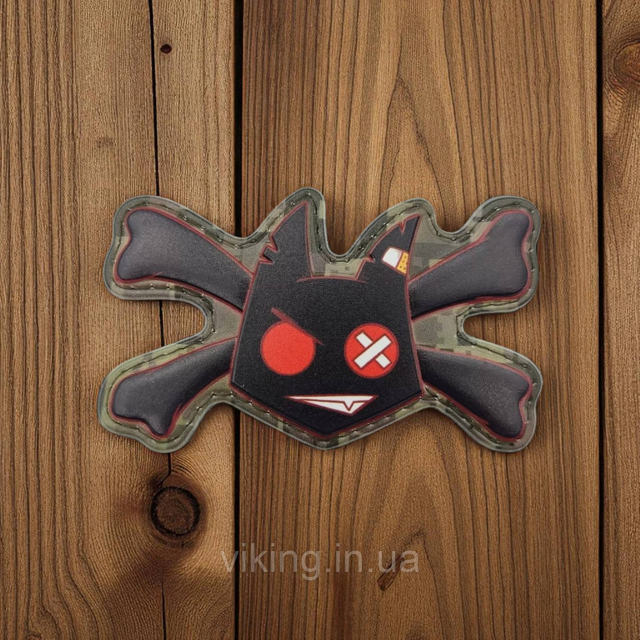 Патч / шеврон "Чортеня з кістками" чорний, фото 1