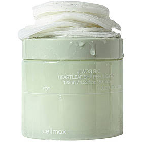 Педи для очищення шкіри Celimax Ji Woo Gae Heartleaf BHA Peeling Pad 60 шт