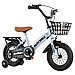 Дитячий велосипед 14 дюймів 818-A з корзинкою, багажником та знімними колесами, фото 2