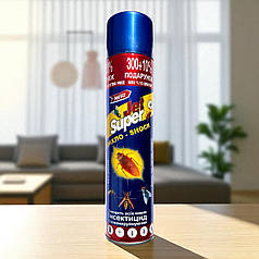 Інсектицид від побутових комах Jet Super (Джет Супер) Аерозоль Синій, 330 мл