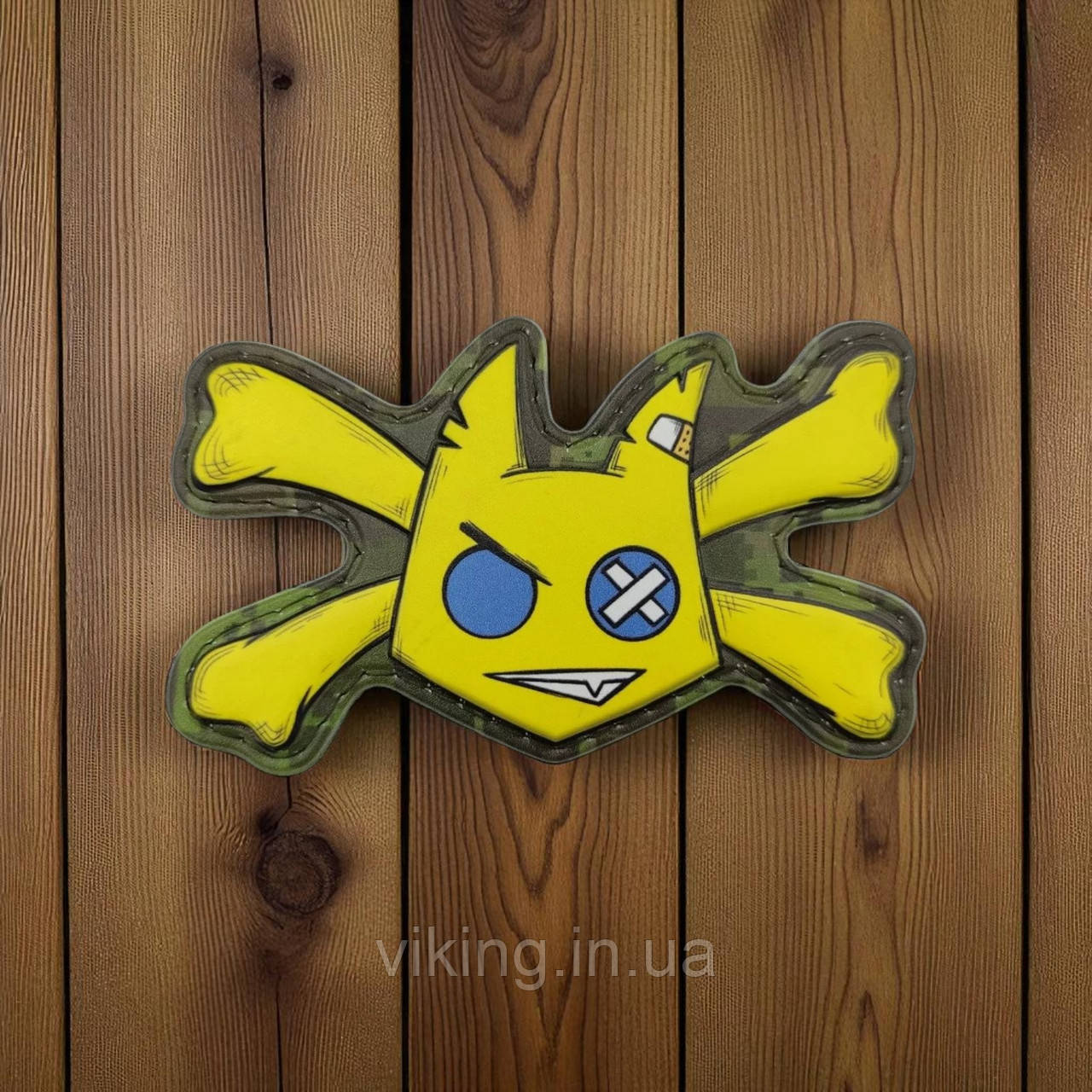Патч / шеврон "Чортеня з кістками" жовтий, фото 1