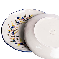 Тарелка 20 см керамическая глазурованная Акварель Афини