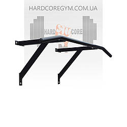 Турнік настінний/надверний чорний гнутий (40 см)