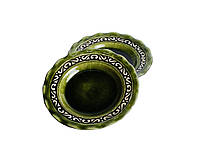 Тарелка глубокая 20 см керамическая глазурованная Шляхтянская Коричневая