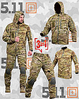 Тактична форма мультикам 3 в 1 з наколінниками, армійська форма зсу, військовий костюм мультикам re301
