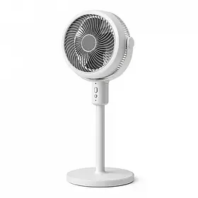 Вентилятор підлоговий RIAS Midsummer з Пультом ДУ 24.5 см 10W White (3_06841)