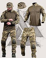 Тактичний костюм пікселів із наколінниками, штурмова форма піксель 3 в 1, літній костюм піксель зсу re301