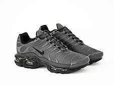 Чоловічі шкіряні кросівки Nike Air Max Plus TN Grey сірі, фото 2