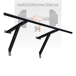 Турнік настінний/надверний чорний рівний (40 см)