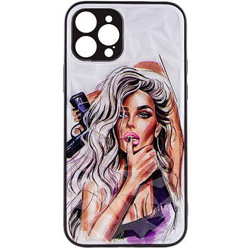 TPU+PC чохол Prisma Ladies для Apple iPhone 12 Pro (6.1") Purple