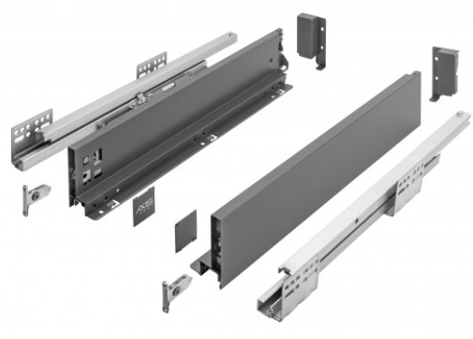 Висувна система GTV AXIS PRO L-450мм низький Н84 Графіт, фото 1