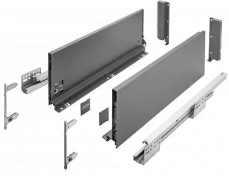 Висувна система GTV AXIS PRO L-500мм високий Н167 Графіт, фото 1
