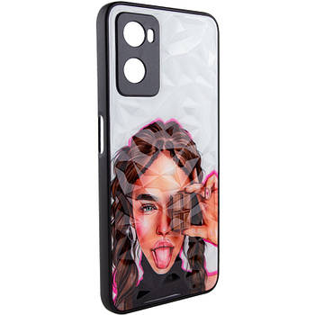 TPU+PC чохол Prisma Ladies для Oppo A57s / A77s Chocolate