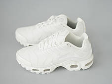 Жіночі шкіряні кросівки Nike Air Max TN White білі, фото 3