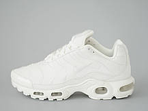 Жіночі шкіряні кросівки Nike Air Max TN White білі, фото 4