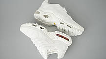 Жіночі шкіряні кросівки Nike Air Max TN White білі, фото 5