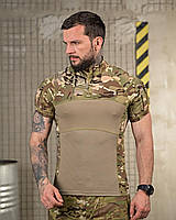 Тактическая рубашка убакс мультикам-койот с коротким рукавом, рубашка ubacs летняя зсу re301