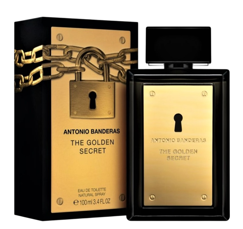 Туалетна вода парфуми оригінал Antonio Banderas Антоніо Бандерас Голден Сікрет 100 мл, парфуми із запахом шкіри, фото 1