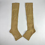 Гольфи компресійні для профілактики варикозу Zip Sox з блискавкою розмір L/XL 2 шт Бежевий, LY-105-L/XL-Beige, фото 6