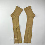 Гольфи компресійні для профілактики варикозу Zip Sox з блискавкою розмір L/XL 2 шт Бежевий, LY-105-L/XL-Beige, фото 7