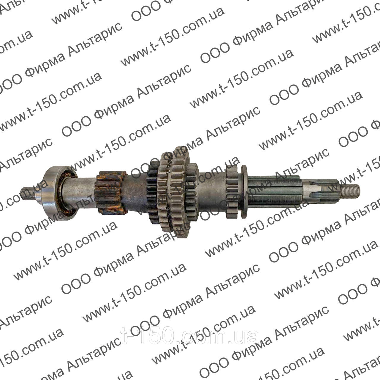 Вал первинний Т-16, у зборі із шестернями та підшипниками, СШ20.37.065, фото 1