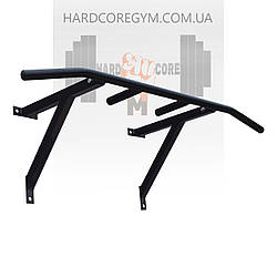 Турнік настінний/надверний чорний гнутий (40 см)