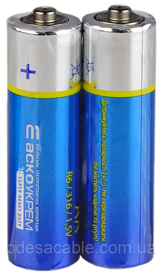 Батарейка сольова AА.R6.SP2 (shrink 2)