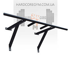 Турнік настінний/надверний чорний рівний (40 см)