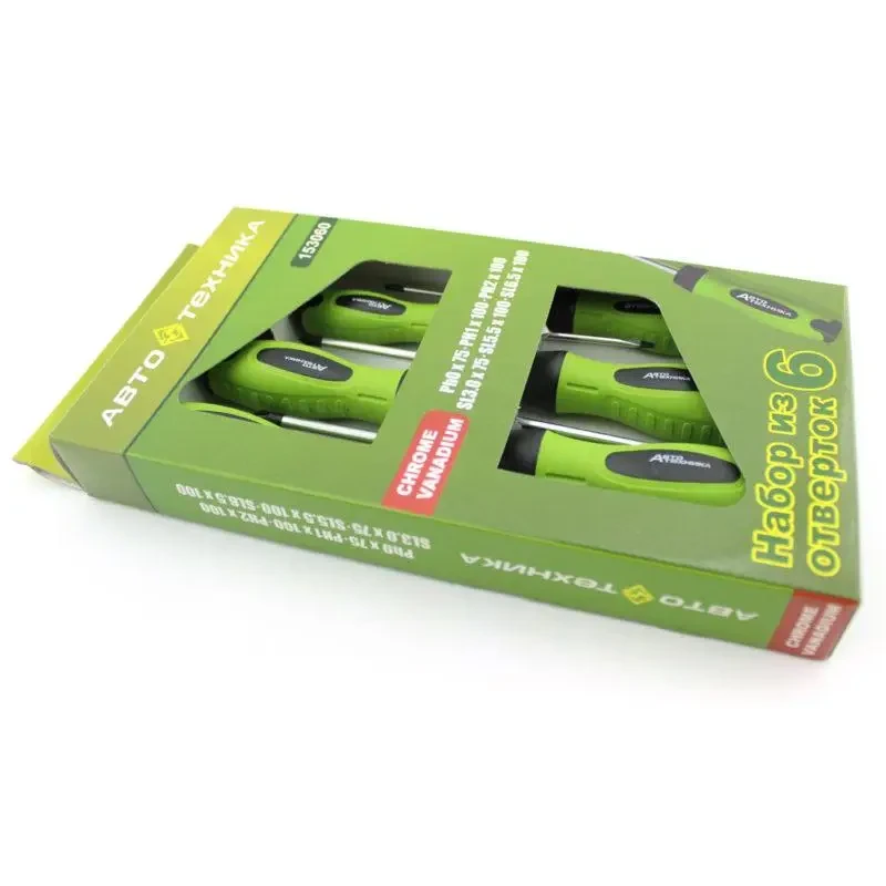 Набір викруток Автотехніка в коробці 6 одиниць, фото 1