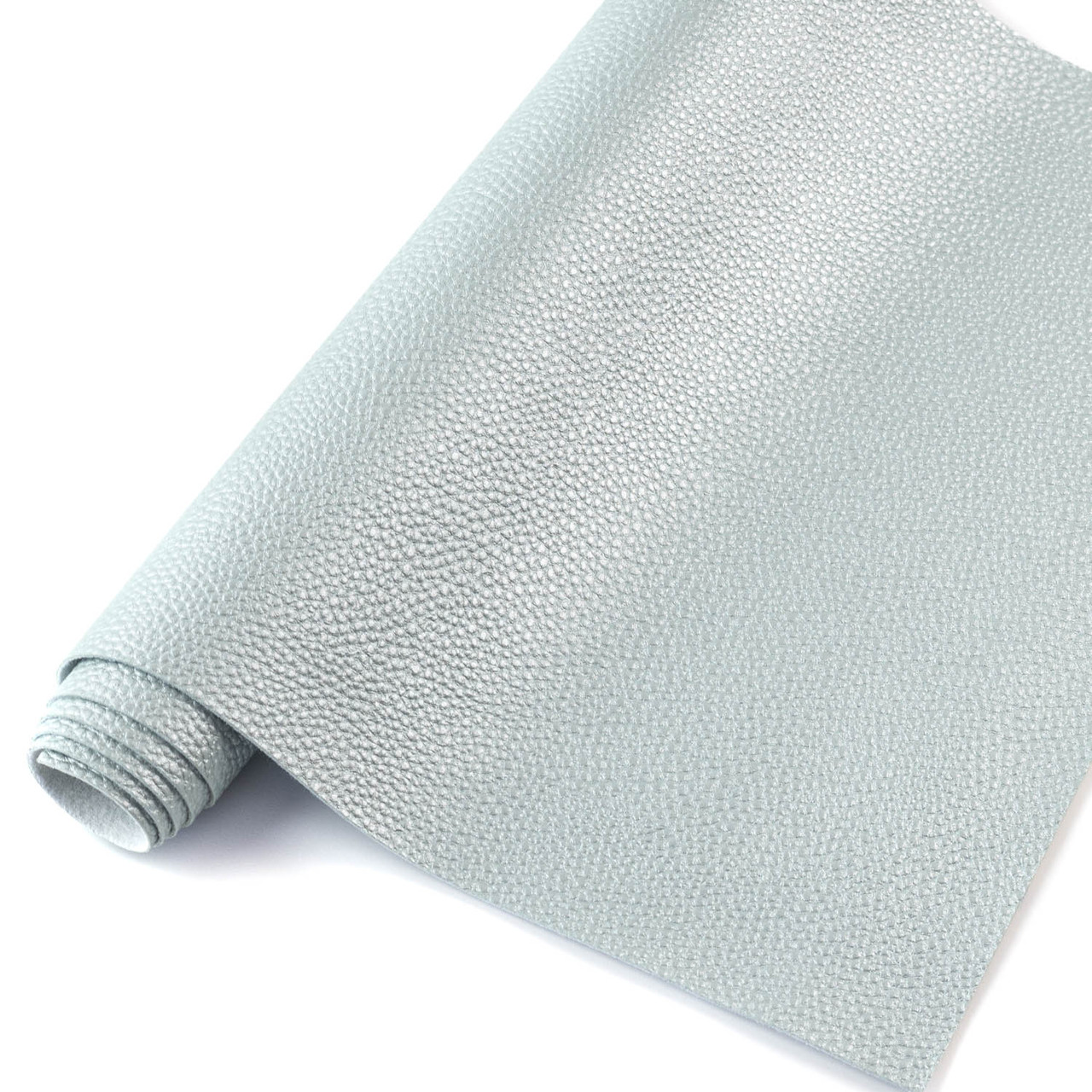 Екошкіра Шкірозамінник блискучий для блокнотів 25*35см срібно-блакитний SHB003, фото 1