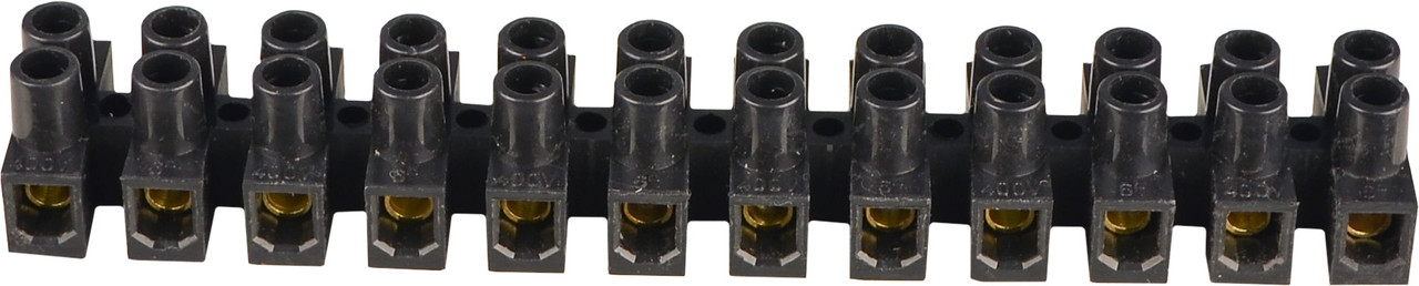 Клемна колодка тип Н 6 мм² / 6А серії ЕМ чорна