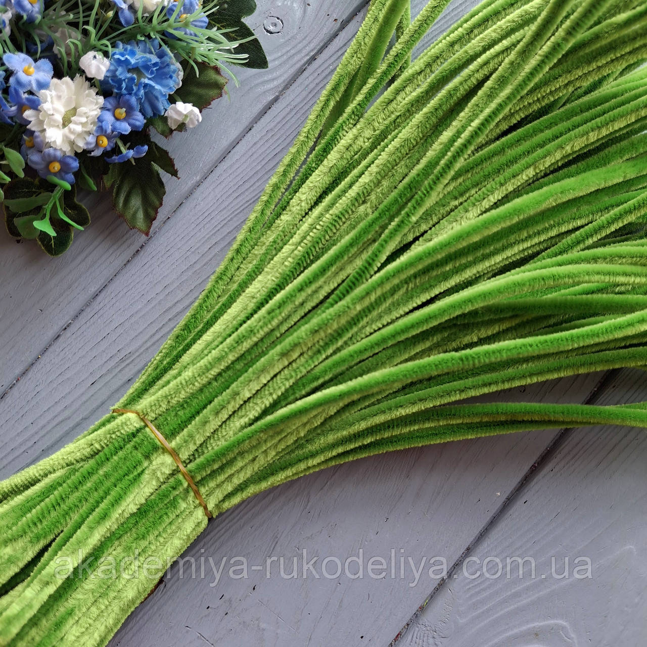 Синельне дроту Оливкове 30 см — 10 шт., фото 1