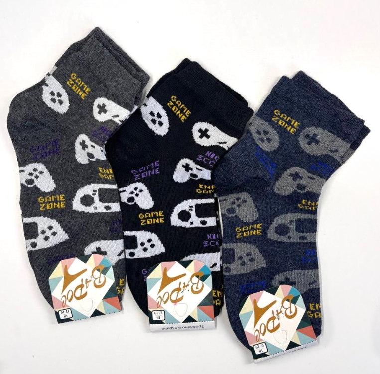Шкарпетки дитячі Game Zone 18 р. (12 пар!) (Демісезонні) Варос, фото 1